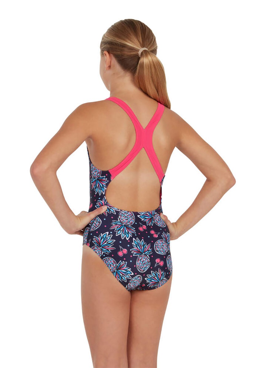 Zoggs Girls Fruity Flyback Swimsuit