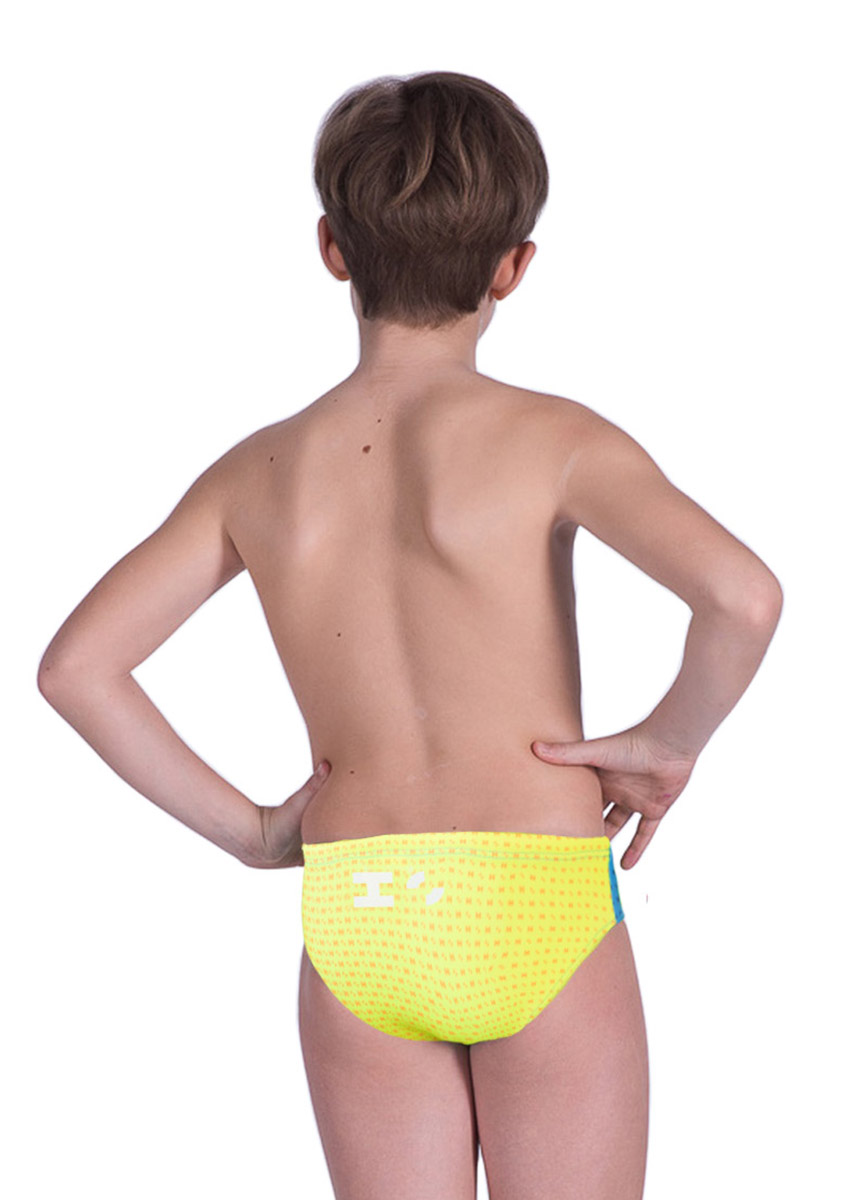 Akron Boys Addison 4 colours Brief - Sky Blue / Yellow