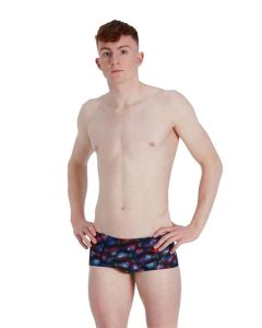 Speedo Kaleidoscope 17cm Brief - Black/ Blue/ Adriatic/ Tangerine