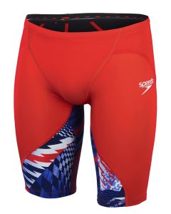 Speedo Fastskin LZR Ignite Jammer - Flame Red / Bolt / White
