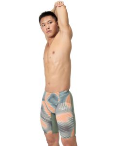 Speedo Fastskin LZR Pure Valor 2.0 High Waisted Jammer - Green / Orange