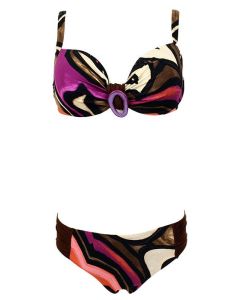 Melie & Madeleine Bruna Rosa Black/Red Bikini B Cup