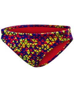 TYR Women's Modena Trinity Bikini Bottom - Red / Yellow