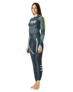 TYR Women's Category 2 Wetsuit - Black/Blue