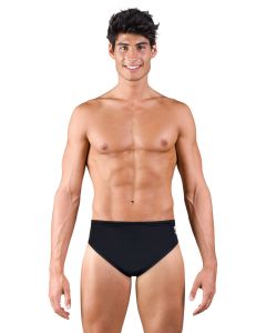 TYR Men's Durafast Elite Solid Racer Brief - Black