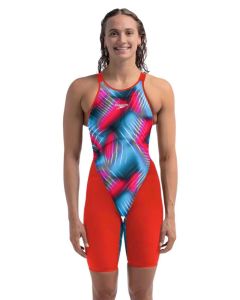 Speedo Fastskin LZR Pure Valor 2.0 Closedback Kneeskin - Red / Blue
