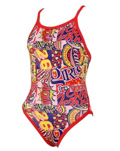 Turbo Women's Revolution Sweet Girl Swimsuit - Red Size 42