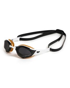 Arena Cobra Edge Swipe Swim Goggles - Smoke / White / Gold