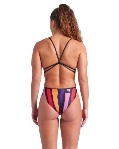 Arena Let it Beat Lace Swimsuit - Black Multi / Black