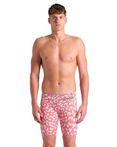 Arena Powerskin Carbon Air² Limited Edition Leopard Skin Jammer - Geranium