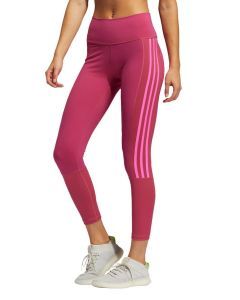 Adidas Believe This 2.0 3 Stripe Rib 7/8 Tight - Pink / Screaming Pink