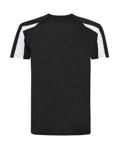AWDis Cool Contrast T-Shirt - Jet Black / White