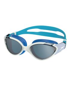Speedo Biofuse 2.0 Womens Mirrored Goggles - Light Honeydew / Cobalt / Silver Mirror