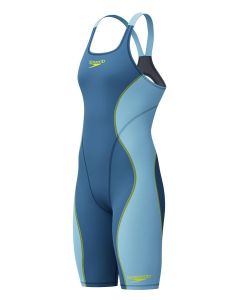 Speedo Fastskin HyperSpark Solid Openback Kneesuit - Blue / Blue