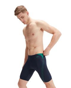 Speedo Hyper Boom Splice Jammer - True Navy/Jungle Green