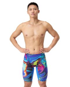 Speedo Fastskin LZR Pure Valor 2.0 High Waisted Jammer - Molten Blur/Cobalt Pop