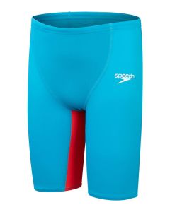 Speedo Fastskin Junior Endurance+ Max High Waisted Jammer - Bolt / Flame Red - Front view