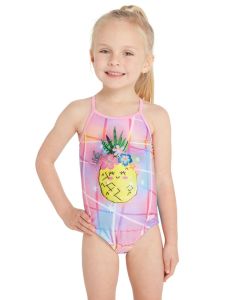 Zoggs Girls Pine Time Crossback Swimsuit
