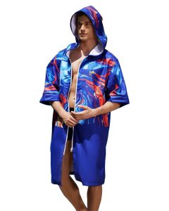 Yingfa Y08 Swim Parka - Blue/ Red