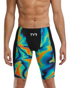 TYR Men's Shockwave High Waist Jammer - Infrared