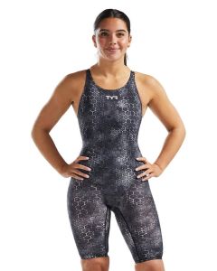 TYR Thresher Akurra Open Back Kneesuit - Black