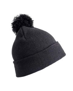 Core Kids Pom Pom Beanie - Black