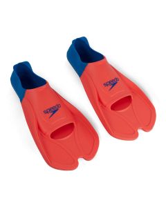 Speedo Training Fins - Fluro Tangerine/ Blue