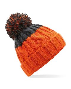 Beechfield Apres Beanie - Orange/Graphite Grey