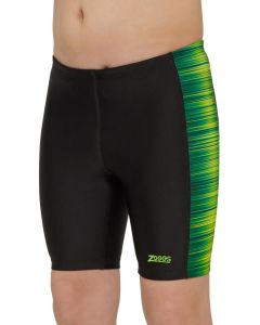 Zoggs Boys Pipeline Green Panellled Mid Jammers