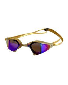 Spurt Adrenaline Mirrored Swimming Goggles - Gold