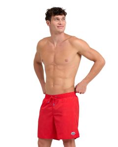 Arena Icons Solid Boxer Swim Shorts - Red