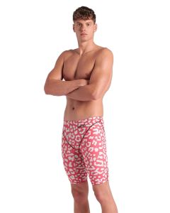 Arena Powerskin ST Next Limited Edition Leopard Skin Jammer - Geranium