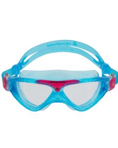 AQUA SPHERE VISTA JUNIOR CLEAR GOGGLES - TURQUOISE/PINK
