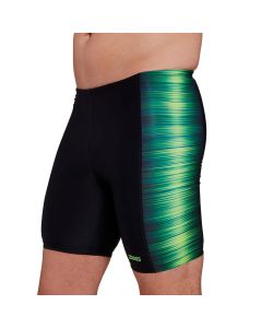 Zoggs Men's Pipeline Green Panelled Mid Jammer