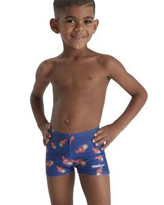 Speedo Junior Boys Digital Allover Aquashort - Blue / Orange