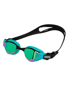 Arena Cobra Tri Swipe Mirrored Goggles - Emerald / Peacock
