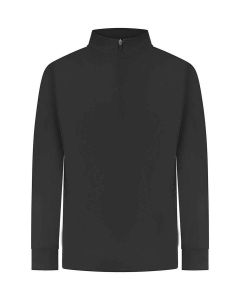 Finden + Hales Boys 1/4 Zip Tracksuit Top - Black