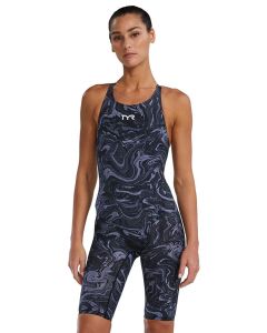 TYR Thresher Hyperblitz Open Back Kneesuit - Titanium