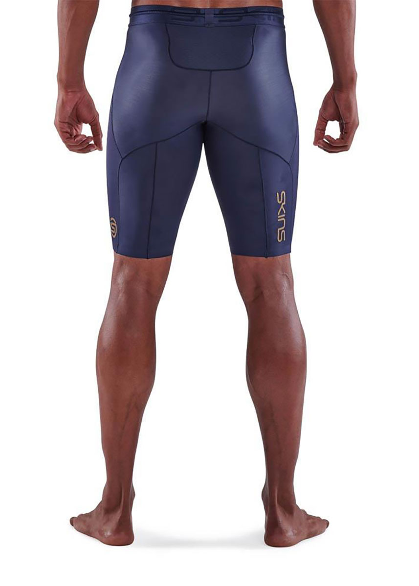 SKINS Series-5 Mens Half Tights - Navy Blue