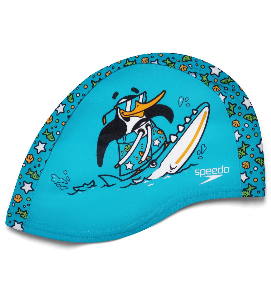 Speedo Printed Polyester Cap - Blue/Green