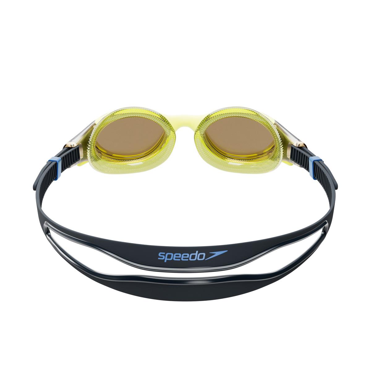 Speedo Biofuse 2.0 Mirrored Goggles - Black/ Hyper/ Sapphire