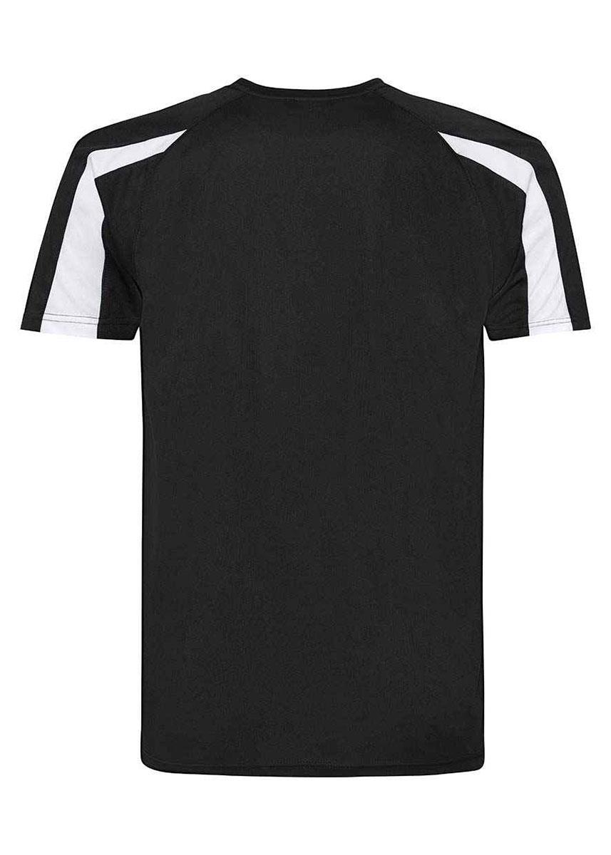 AWDis Cool Contrast T-Shirt - Jet Black / White