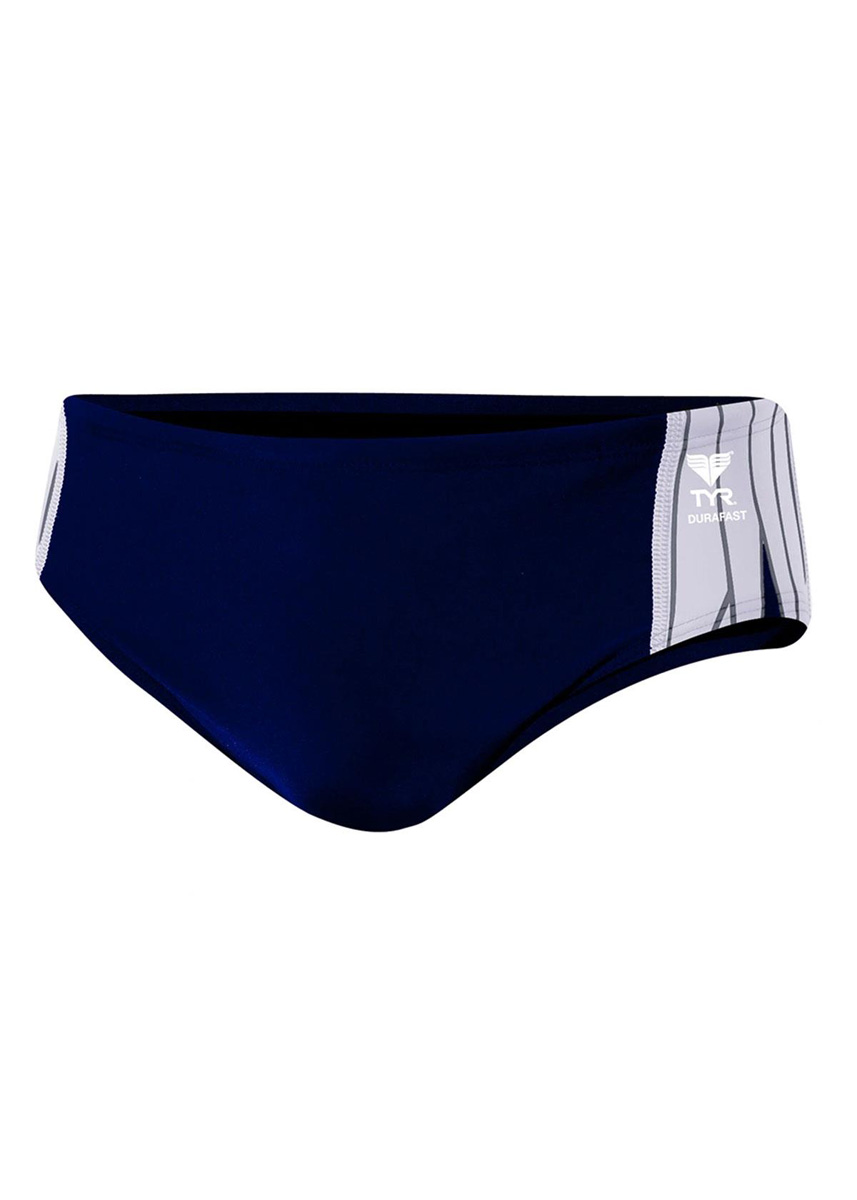 TYR Phoenix Splice Racer Briefs - Navy/ White