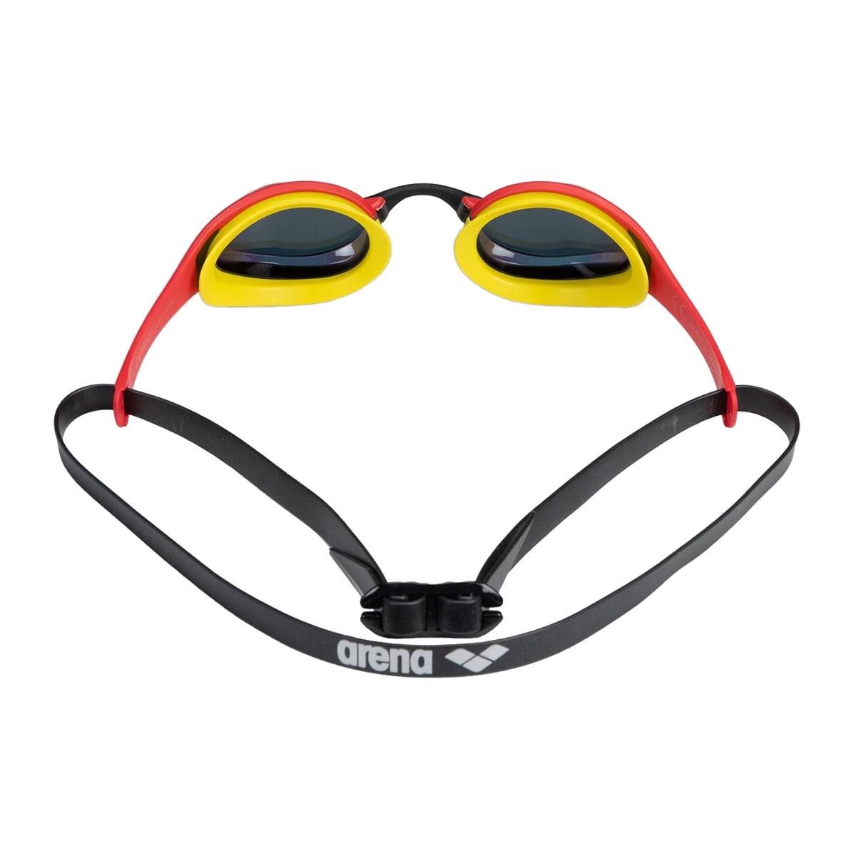 Arena Cobra Ultra Swipe Mirrored Goggles - Gold / Red