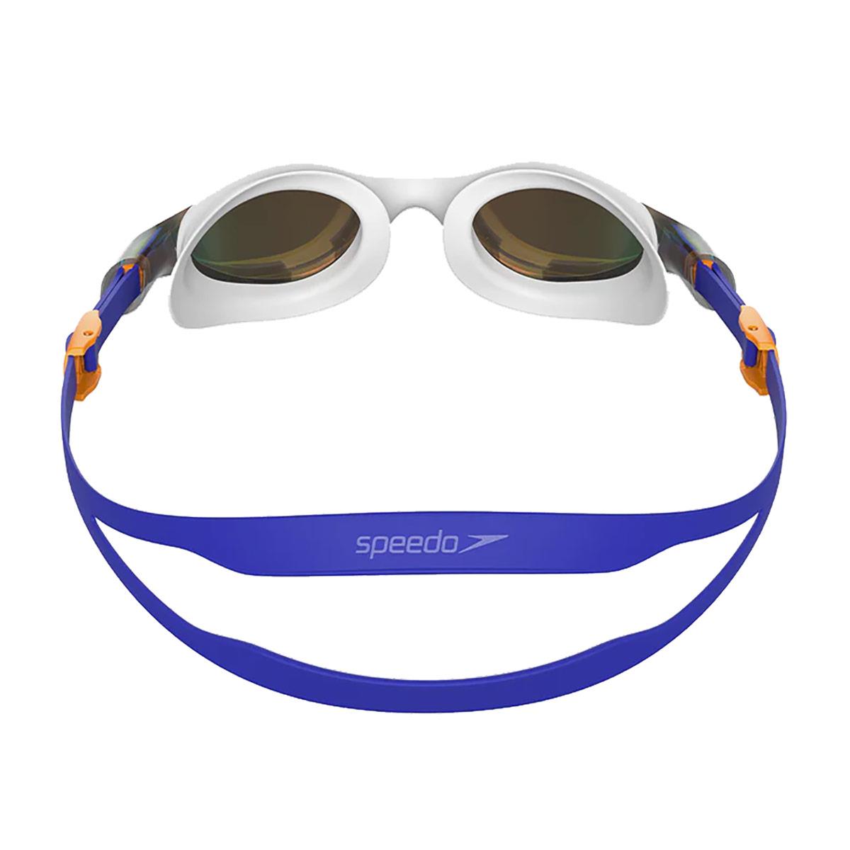 Speedo Vue Mirrored Goggles - White / Blue / Orange