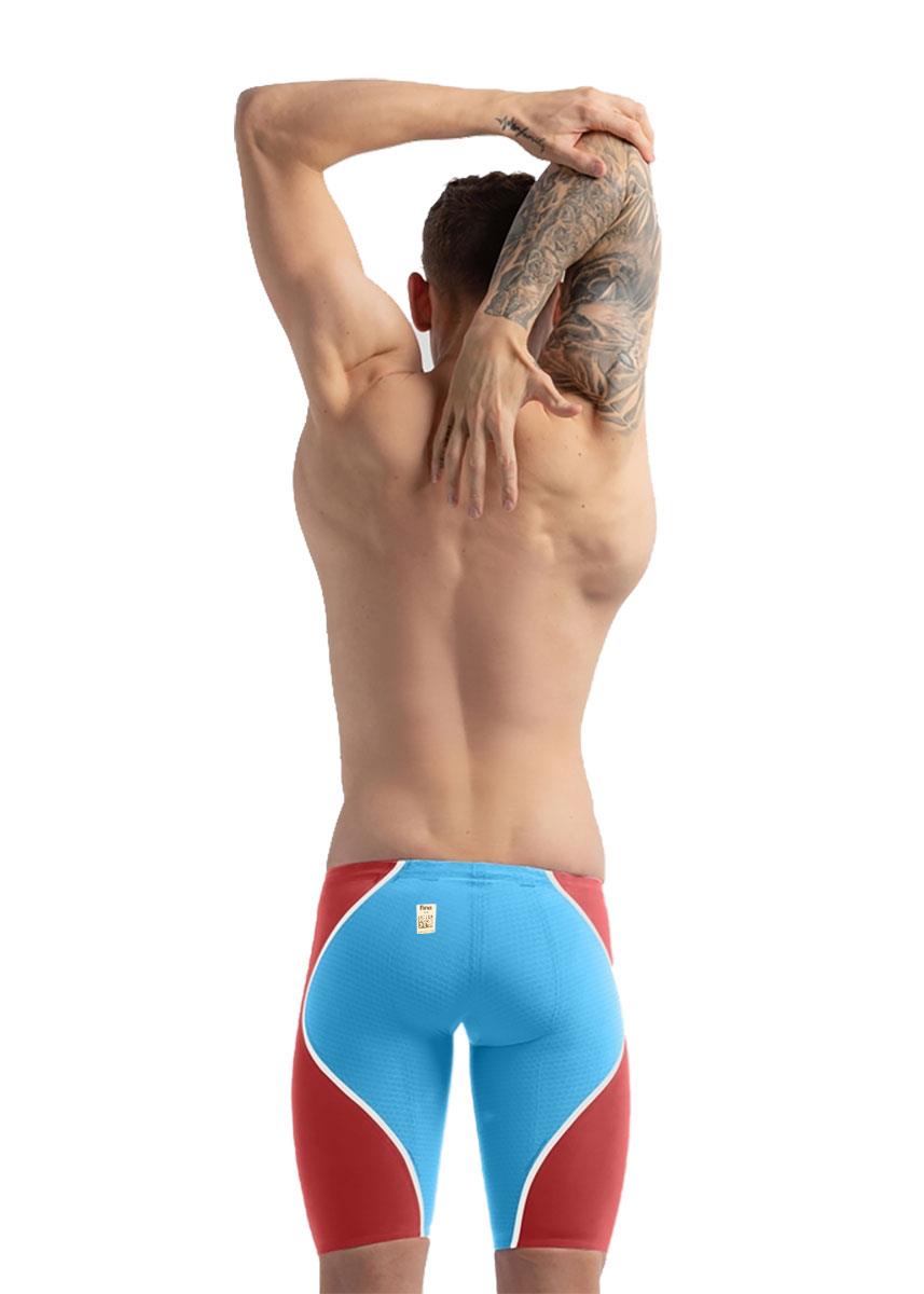 Speedo Fastskin LZR Pure Intent 2.0 Jammer - Blue / Red / Snow