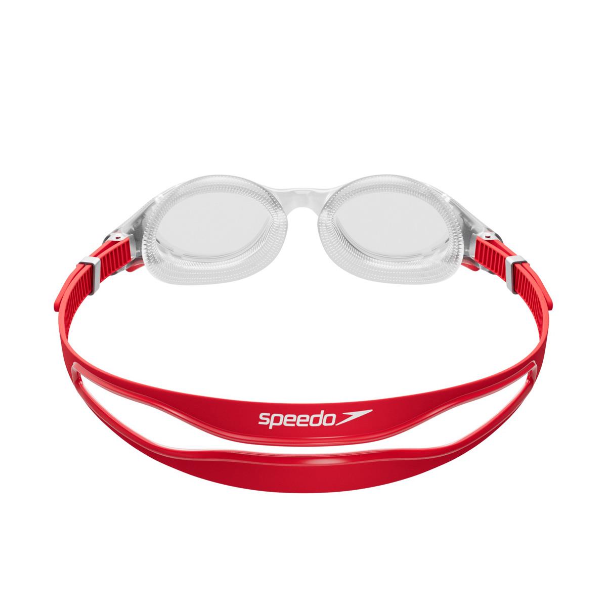 Speedo Biofuse 2.0 Goggles - Fed Red/ Silver/ Clear
