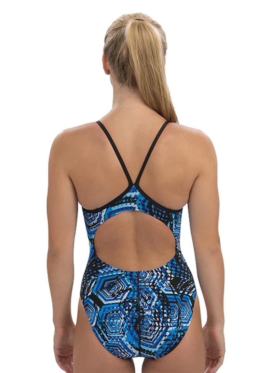 Dolfin Reliance Hive V-Back Swimsuit - Blue