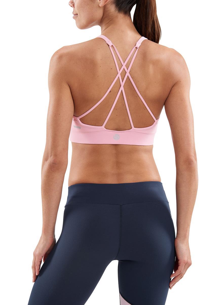 SKINS DNAmic Soft Womens Sports Bra - Pink
