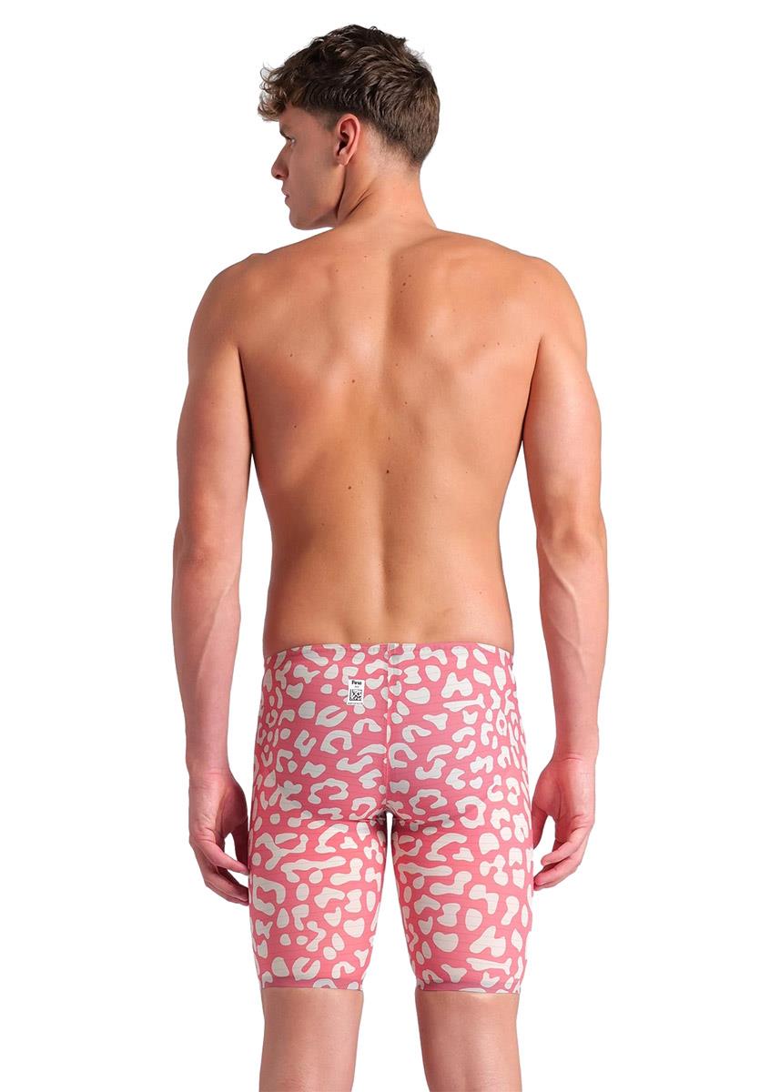 Arena Powerskin Carbon Air² Limited Edition Leopard Skin Jammer - Geranium